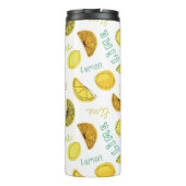 Citroen & Limoen Citrusvruchten Thermosbeker (Achterkant)