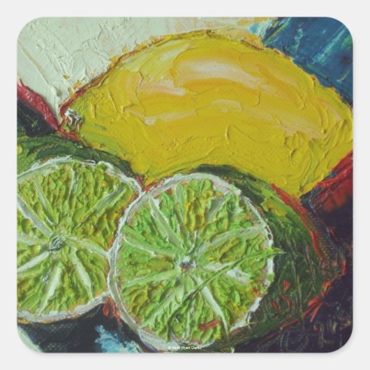 Citroen Limoen Ronde Sticker (Voorkant)