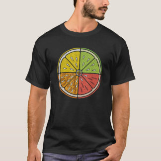 Citroen Limoen Sinaasappel Grapefruit Slice  Citru T-shirt