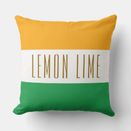 CITROEN LIMOEN Sportief Groen Wit Geel Strepen Buitenkussen