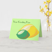 citroen-Limoen-Wenskaart Kaart (Gele Bloem)