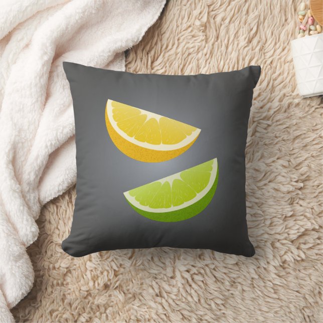 Citroen & Limoen Worpkussen – Modern Citrus Accent Kussen (Deken)