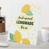 Citroen limonade stand op maat reclamebord met voetstuk (Insitu)