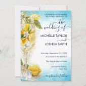 Citroen Limoncello Foto Italië Bestemming Bruiloft Kaart (Voorkant)