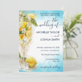 Citroen Limoncello Foto Italië Bestemming Bruiloft Kaart (Staand voorkant)