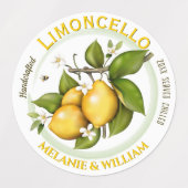 Citroen Limoncello Fruit Gift Labels (Design 1)