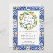 Citroen Main Squeeze Mediterraan Vrijgezellenfeest Kaart (Voorkant)