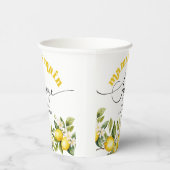 Citroen mamas hoofd squeeze baby shower papieren bekers (Rechts)