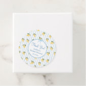 Citroen Mediterraan Blauwe Boog Bruiloftsfeest Bedankjes Labels (In situ)