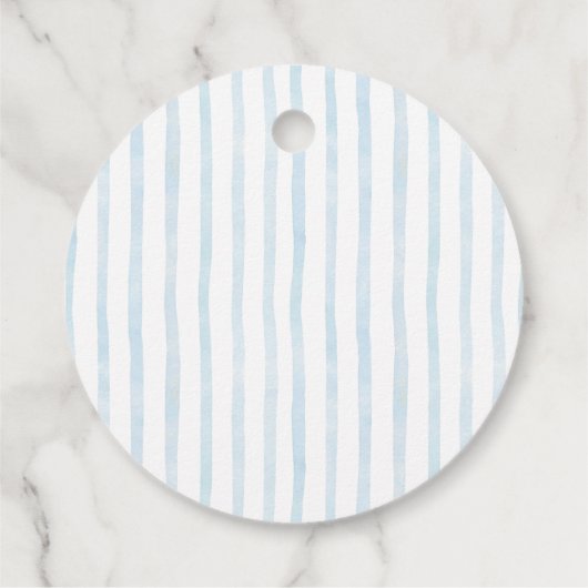 Citroen Mediterraan Blauwe Strik Bruidsdiner Bedankjes Labels (Achterkant)