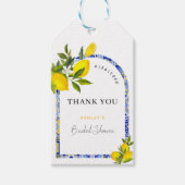 Citroen Mediterraan Boho Arch Vrijgezellenfeest Cadeaulabel (Voorkant)