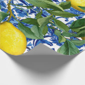 Citroen Mediterraan decoratief cadeaupapier (Hoek)