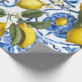 Citroen Mediterraan decoratief cadeaupapier (Hoek)