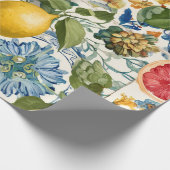 Citroen Mediterraan Decoratief Cadeaupapier (Hoek)