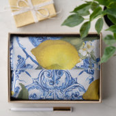 Citroen Mediterraan decoratief tissuepapier (Geschenk)