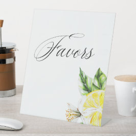 Citroen Mediterraan Douche favorieten Reclamebord Met Voetstuk