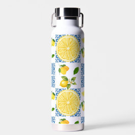 Citroen Mediterraan Frans landelijke tegelpatroon Waterfles