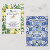 Citroen Mediterraan Groen Baby Breng een boek Informatiekaartje (Voorkant / Achterkant)