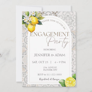 Citroen Mediterraan Italiaans Tegels Verlovingsfee Kaart