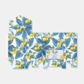 Citroen Mediterraan Tegel Bruidsdouche Bedankdoosjes (Uitgevouwen)