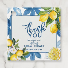 Citroen Mediterraan Tegel Bruidsdouche  Bedankjes Labels