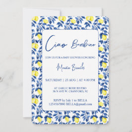 Citroen Mediterraanse Baby Shower Kaart
