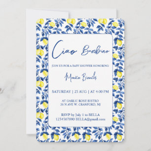 Citroen Mediterraanse Baby Shower Kaart