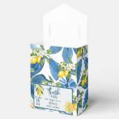 Citroen Mediterraanse Tegel Bruidsdouche Bedankdoosjes (Geopend)