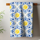 Citroen Mediterraanse Tegel  Theedoek