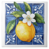 Citroen mediterrane Tegels Tegeltje (Voorkant)