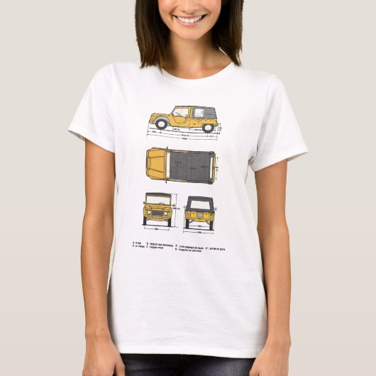 CITROEN MEHARI210 T-SHIRT (Voorkant)