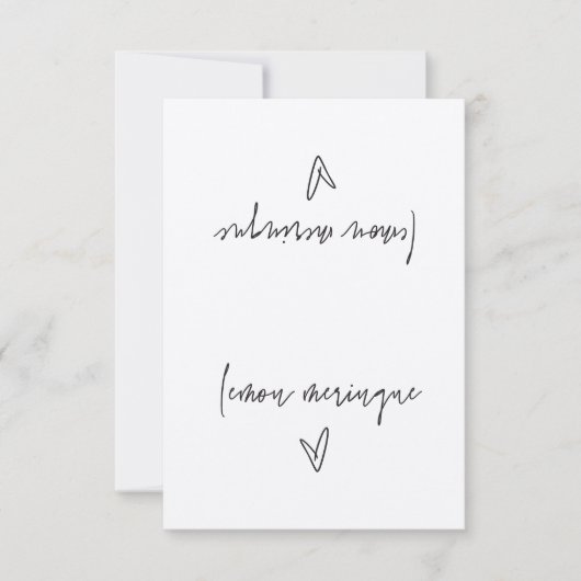 Citroen Meringue Food Label Tent Kaart (Voorkant)