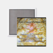 Citroen Meringue Pie Recept Magneet (Voorkant / Achterkant)