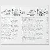 Citroen Meringue Tarts Recept inpakpapier (Vlak)