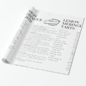 Citroen Meringue Tarts Recept inpakpapier (Uitgerold)