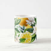Citroen met bloem koffiemok (Center)
