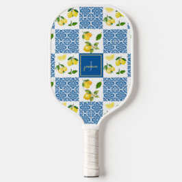 Citroen Monogram Naam Frans Land Tegel Patroon Pickleball Paddle