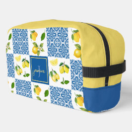 Citroen Monogram Naam Frans Land Tegel Patroon Toilettasje