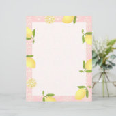 Citroen motief liefde perzik (Staand voorkant)