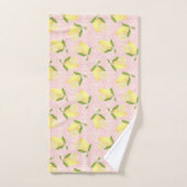 Citroen motief liefde perzik bad handdoek (Handdoek)