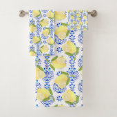 Citroen motief liefde wit bad handdoek (Insitu)