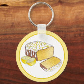 citroen motregen pond taart brood brits bakken voe sleutelhanger (Achterkant)