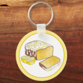 citroen motregen pond taart brood brits bakken voe sleutelhanger (Voorkant)