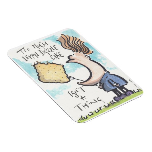 Citroen motregen taart magneet (Rechterzijde)