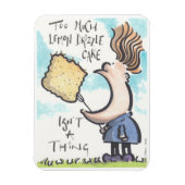 Citroen motregen taart magneet (Verticaal)