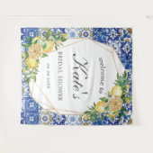 Citroen Mozaïek Tegels Bruidsdiner Welkom Achtergr Wandkleed (Voorkant (horizontaal))