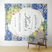 Citroen Mozaïek Tegels Bruidsdouche Welkom Achterg Wandkleed (In Situ (horizontaal))