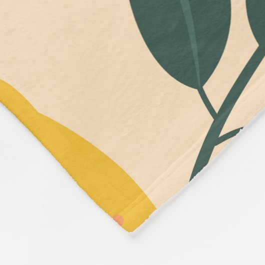 citroen: naadloze fruittextuur. fleece deken (Hoek)