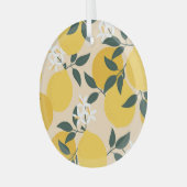  citroen: naadloze fruittextuur. glas ornament (Voorkant links)