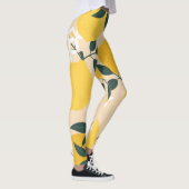  citroen: naadloze fruittextuur. leggings (Rechts)